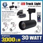 โคมไฟแทรคไลท์ (โคมสีดำ) IWACHI-LED-TRACKLIGHT-BL-30W